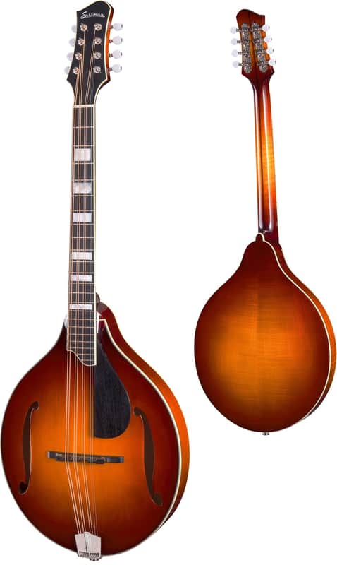 Eastman MDO605-GB A-Style Acoustic/Electric Octave Mandolin - Goldburst with Hardshell Case image 1