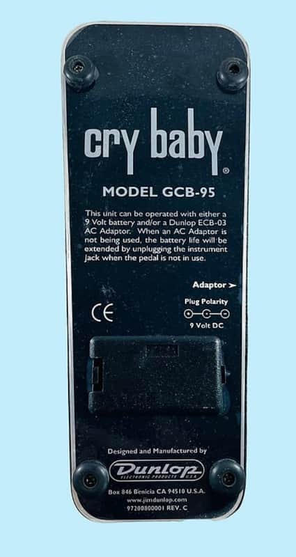 Dunlop GCB95 Cry Baby Standard Wah 1982 - Present - Black image 1