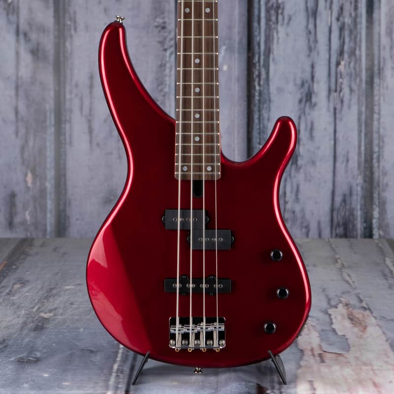 Yamaha TRBX174 Electric Bass, Metallic Red image 1
