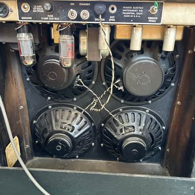 Fender Concert 2-Channel 40-Watt 4x10" Guitar Combo 1964 - 1965 - Black Panel image 8