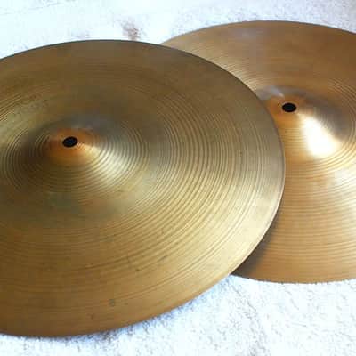 Zildjian New Beat Hi-Hat Pair Vintage 1960's and 1970's image 1