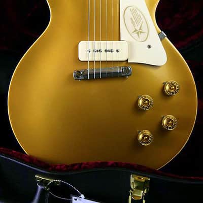 Gibson Custom 1954 Les Paul Standard Historic '54 Reissue Goldtop VOS Antique Gold image 1