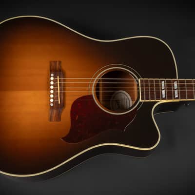 2014 Gibson Hummingbird Pro EC - Vintage Sunburst | USA Montana Square Shoulder Dreadnought Cutaway Pickup | CoA OHSC image 4