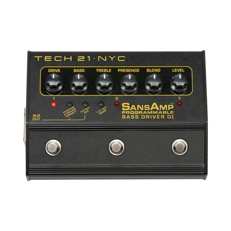Tech 21 SansAmp Programmable Bass Driver DI w/ 3 channels image 1