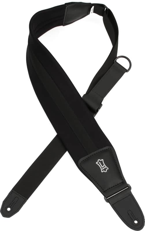 Levy's MRHNP3-BLK Neoprene Guitar Strap - Black image 1