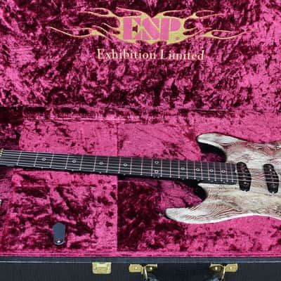 ESP Exhibition Limited Snapper-CTM FR Sand-Blast Maziora Gold Leaf Electric Guitar image 10