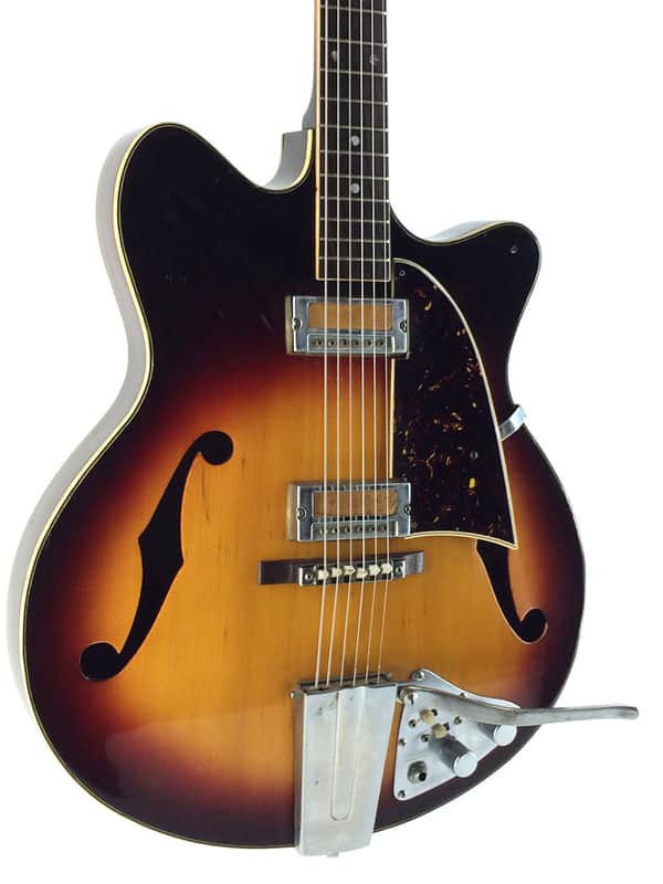 Guyatone SG12-T Hollow Body, Sunburst, MIJ, Early 1960's, Gold