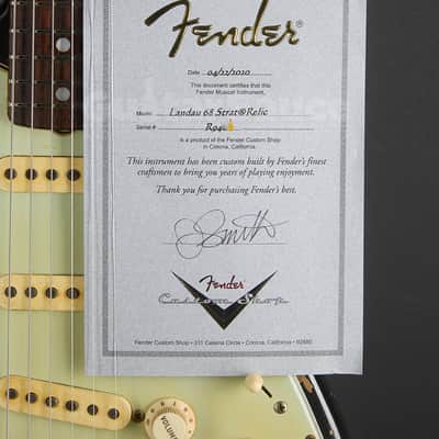 Fender Custom Shop Masterbuilt Jason Smith Stratocaster Landau 68 Relic 2020 - Black (COD 2257UG) image 17