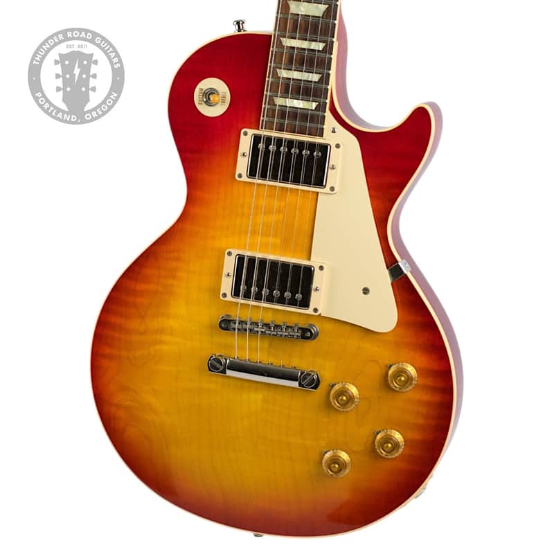 2015 Gibson Custom Shop R8 Les Paul Wildwood Featherweight Cherry Sunburst #842260 image 1