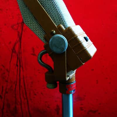 Vintage RARE 1940's Airline / Electro-Voice V-1 Ribbon Velocity Microphone w 423 model stand PROP image 4
