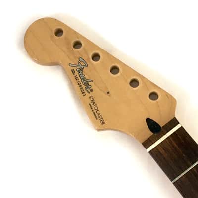 Vintage Fender Lefty Standard Stratocaster Neck 2001 Relic Strat Rosewood + Upgraded American Vintage Bone Nut image 2