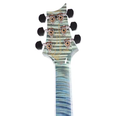 PRS Private Stock #12227 McCarty 594 One Piece Curly Maple/Black Limba Aqua Violet Dragon's Breath w/Birds of a Feather (Serial #0417615) image 13