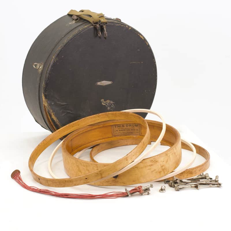 J.W. Jenkins Sons Music Co. 3x15.5-inch Solid 1-ply Maple Snare Drum, 1920s image 1