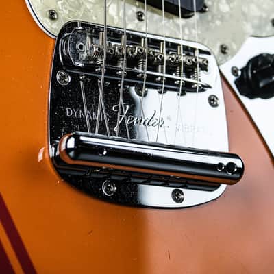 2007 Fender MG-73 CO Competition Mustang Reissue competition capri orange image 7