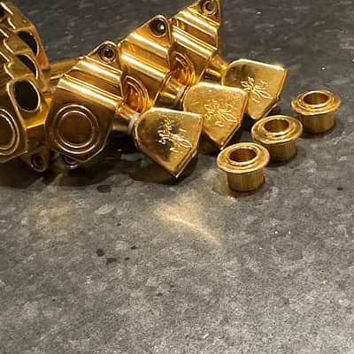 Schaller Bullseye Seal Fast Tuners Gibson Super 400/L5 80’s  - Gold image 2