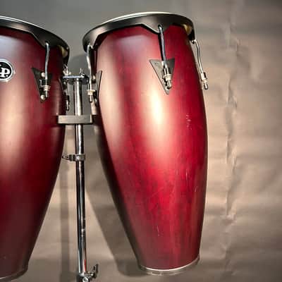 Latin Percussion LPA647-AW Aspire Series 11/12" Conga Set with Stand, Black Hardware 2010s - Natural image 5