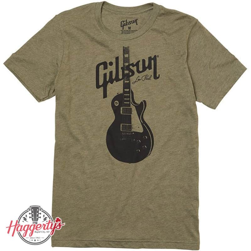 Gibson Les Paul T-Shirt Olive - Large image 1