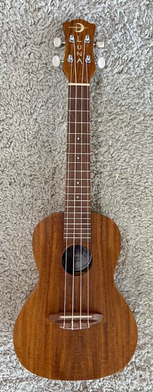 Luna Model UKE ACC Exotic Flamed Acacia Concert Size Ukulele -  Demo image 1