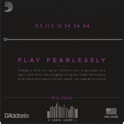 D'Addario NYXL09544 Nickel Wound Electric Guitar Strings Super Light Plus 9.5-44 image 2