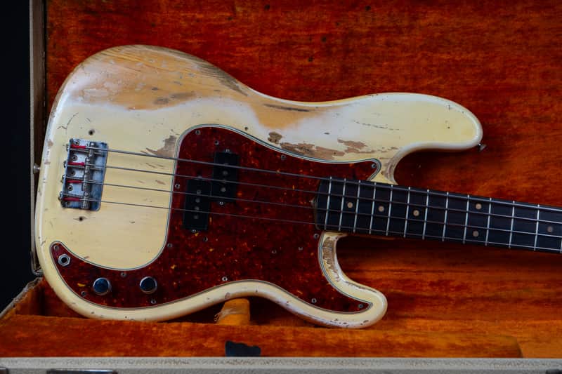 1963 Fender Precision Bass with Rosewood Fretboard - Blonde image 1
