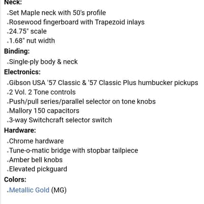 EPIPHONE 1957 GOLDTOP (Gibson Classic 57 Pickups) LES PAUL CUSTOM LIMITED EDITION w/ softcase image 21