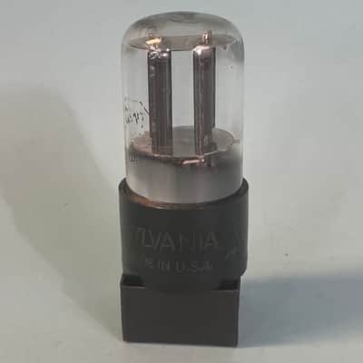 1952 Sylvania 6SN7GT Vintage Black Plate Preamp Tube! T216 image 1