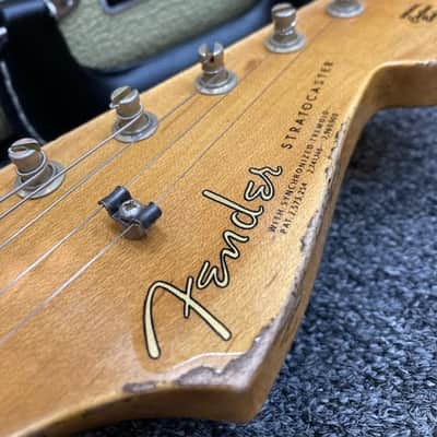 Fender Stratocaster Customshop SUPHREL 1963RI 2024 - Super Faded Aged Black Over 3-Colour Sunburst image 2