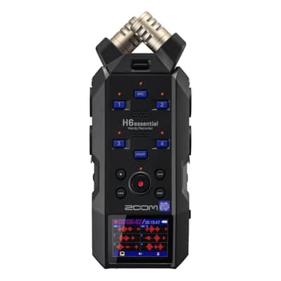 Zoom H6essential (2024 Model, Essential Series) with 32-Bit Float, Accessibility, 6-Track Recorder, Stereo Microphones, 4 XLR/TRS Inputs, USB Audio Interface, for Musicians, Podcasters, & Filmmakers image 1