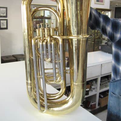 Good Yamaha YBB-321 BBb Concert Tuba, No Dents, Good Valves, w/Case image 1
