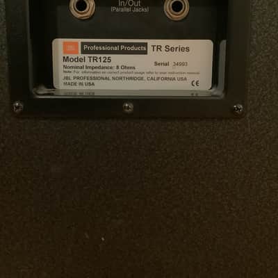 JBL TR-125 Passive speakers set of 2 + Yamaha emx640 powered mixer image 4