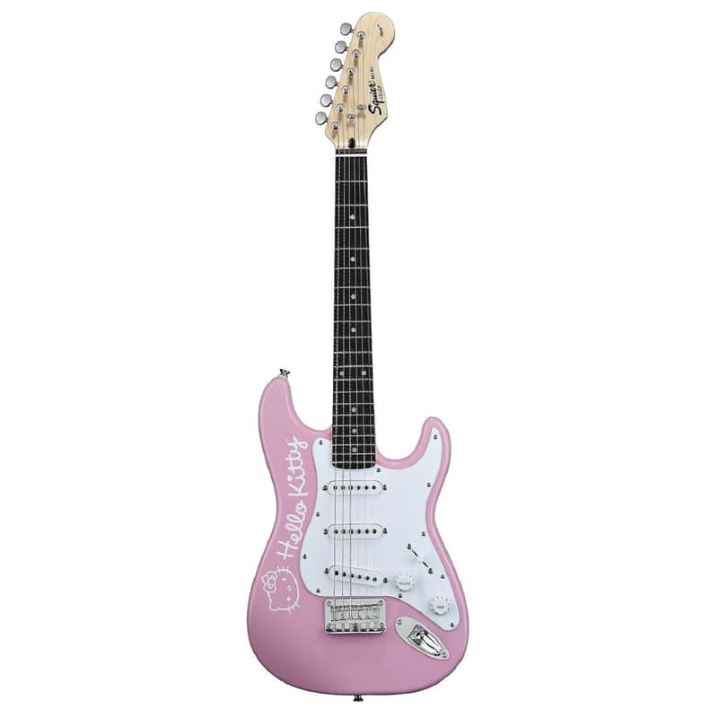 短期間 Hello Kitty Squier Fender ストラトミニギター Squier Hello Kitty Mini Stratocaster | Reverb