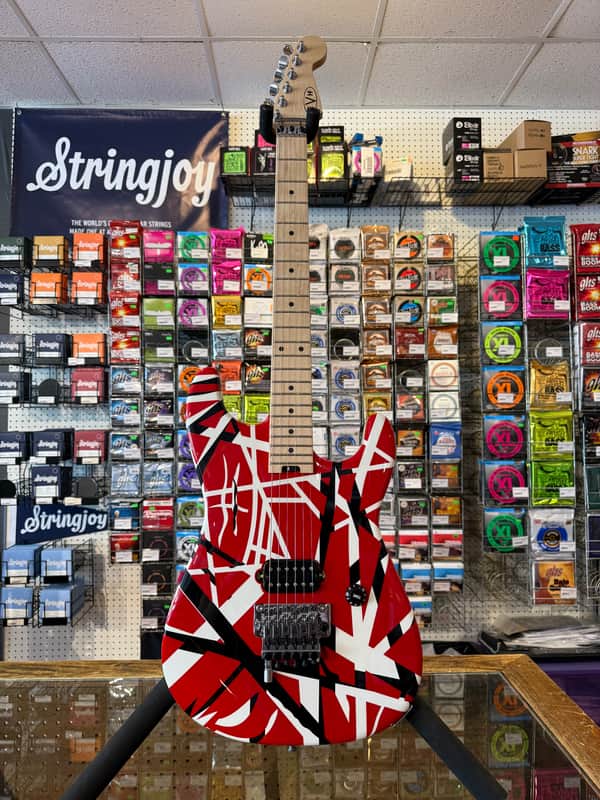 EVH Striped Series Electric Guitar 2013 - Present - Red/Black/White image 1