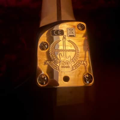Fender 60th Anniversary Commemorative American Standard Stratocaster with Gold Hardware, Maple Fretboard 2014 - 2-Color Sunburst image 4