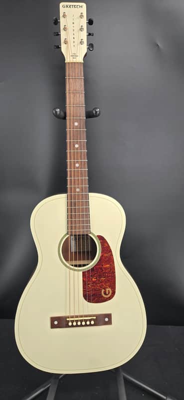 Gretsch Jim Dandy™ Parlor LTD, Walnut Fingerboard, Tortoise Pickguard, Vintage White image 1