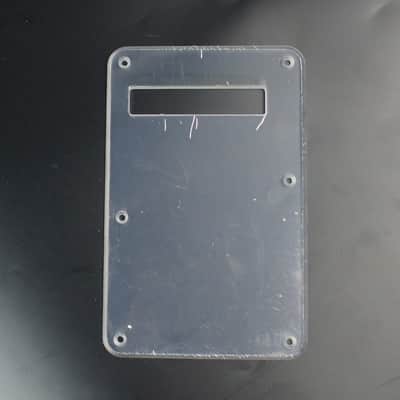 Standard Strat Style Guitar Cavity Cover Tremolo Back Plate ,Single-ply Clear