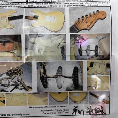 Fender Stratocaster 1960 Original Ash Blonde White image 20