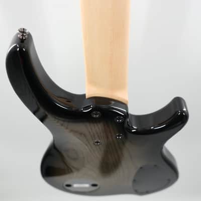 Dingwall Left-Handed Combustion 3X 5-String Multi-Scale Bass - 3-Pickup Quilt Top 2-Tone Blackburst w/Maple Fretboard image 6
