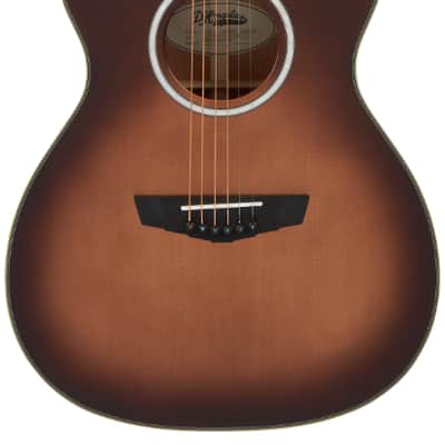 D'Angelico Excel Tammany Acoustic Electric OM Size Guitar w/Bag, Autumn Burst image 6
