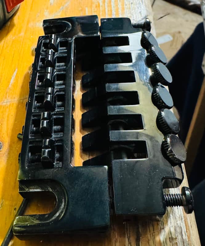 Schaller 456 stud mount adjustable bridge with fine tuners image 1