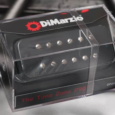 DiMarzio DP210BK The Tone Zone P-90 Soap Bar - Black / Nickel Pole Pieces