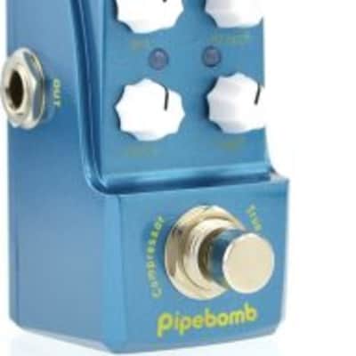 Joyo JF-312 Pipebomb Compressor True Bypass Mini Pedal w/ Patch Cables image 4