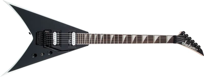 Jackson JS Series King V JS32 Amaranth FB Black with White Bevels