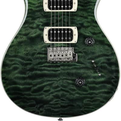 PRS - Paul Reed Smith SE Custom 24 Quilt - Electric Guitar - Teal Black - w/ Gigbag image 5
