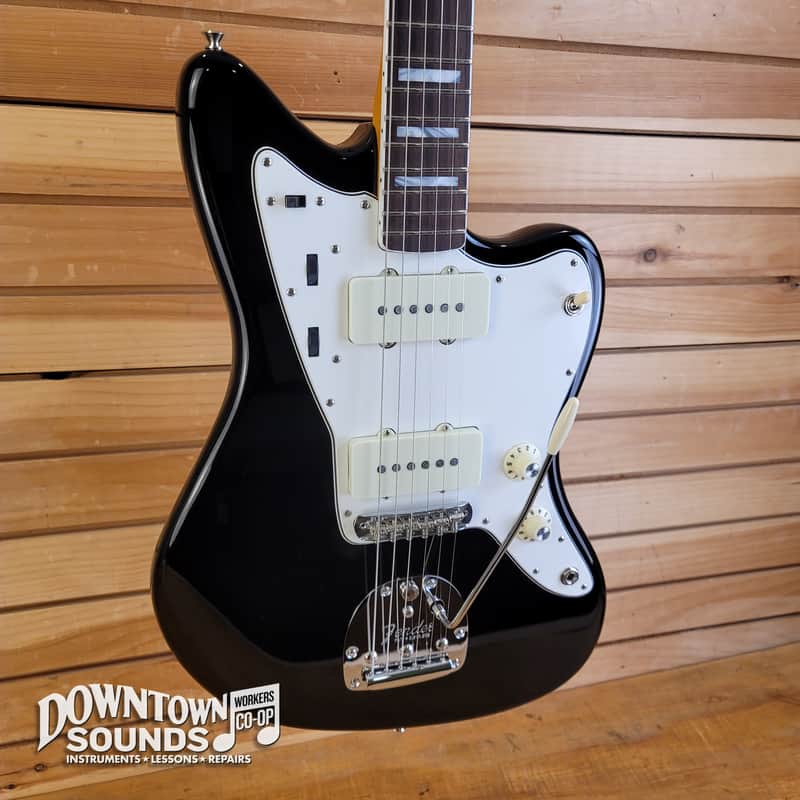 LIMITED EDITION Fender Dealer Exclusive American Vintage II 1966 Jazzmaster with Fender G&G-Style Black Tweed Hard Case - Black, Rosewood Fingerboard, Matching Headstock image 1