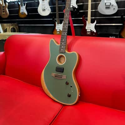 Fender Acoustasonic Player Jazzmaster 2022 - Present - Antique Olive image 3