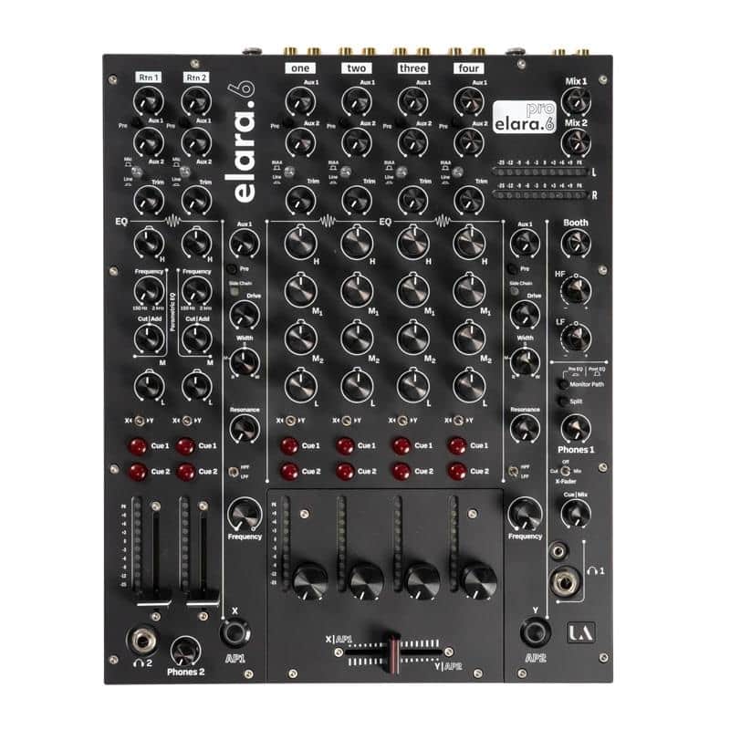 Union Audio elara.6 Rotary [Made-to-order item / Delivery time 3 to 6 months] [Professional 6-channel DJ mixer, rotary fader model] (Union Audio) image 1