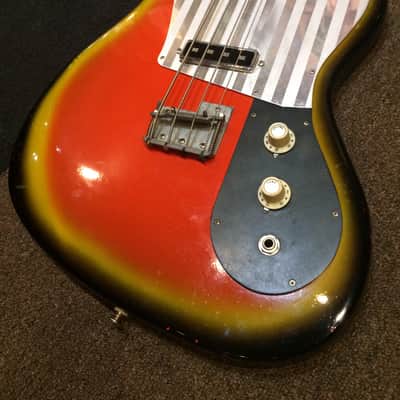 Teisco Del Rey EB200 60's Candy Corn image 2