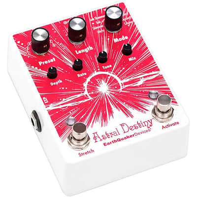 Mint EarthQuaker Devices Astral Destiny Modulated Octave Reverb Effects Pedal Red image 2