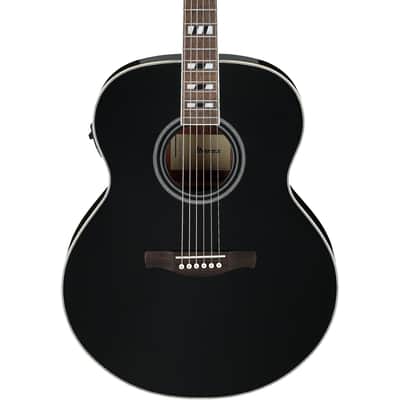 Ibanez AJ70M1E Artwood Acoustic-Electric Jumbo Body Guitar - Black High Gloss image 1