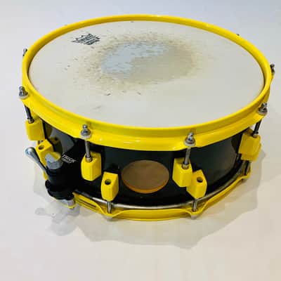 Immagine OCDP Custom 14x6.5 Maple Black and Yellow Snare Drum - 4